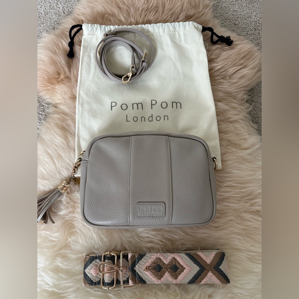 Pom Pom London City Bag - Stone with extra strap!